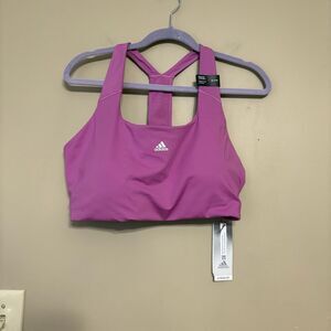 Adidas Women’s Powerimpact Training Medium Support Sports Bra Lilac XLDD